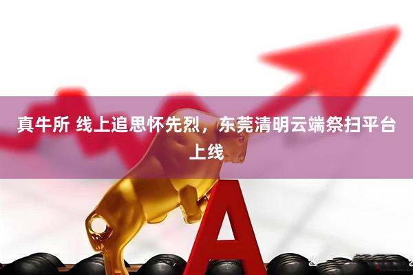 真牛所 线上追思怀先烈，东莞清明云端祭扫平台上线